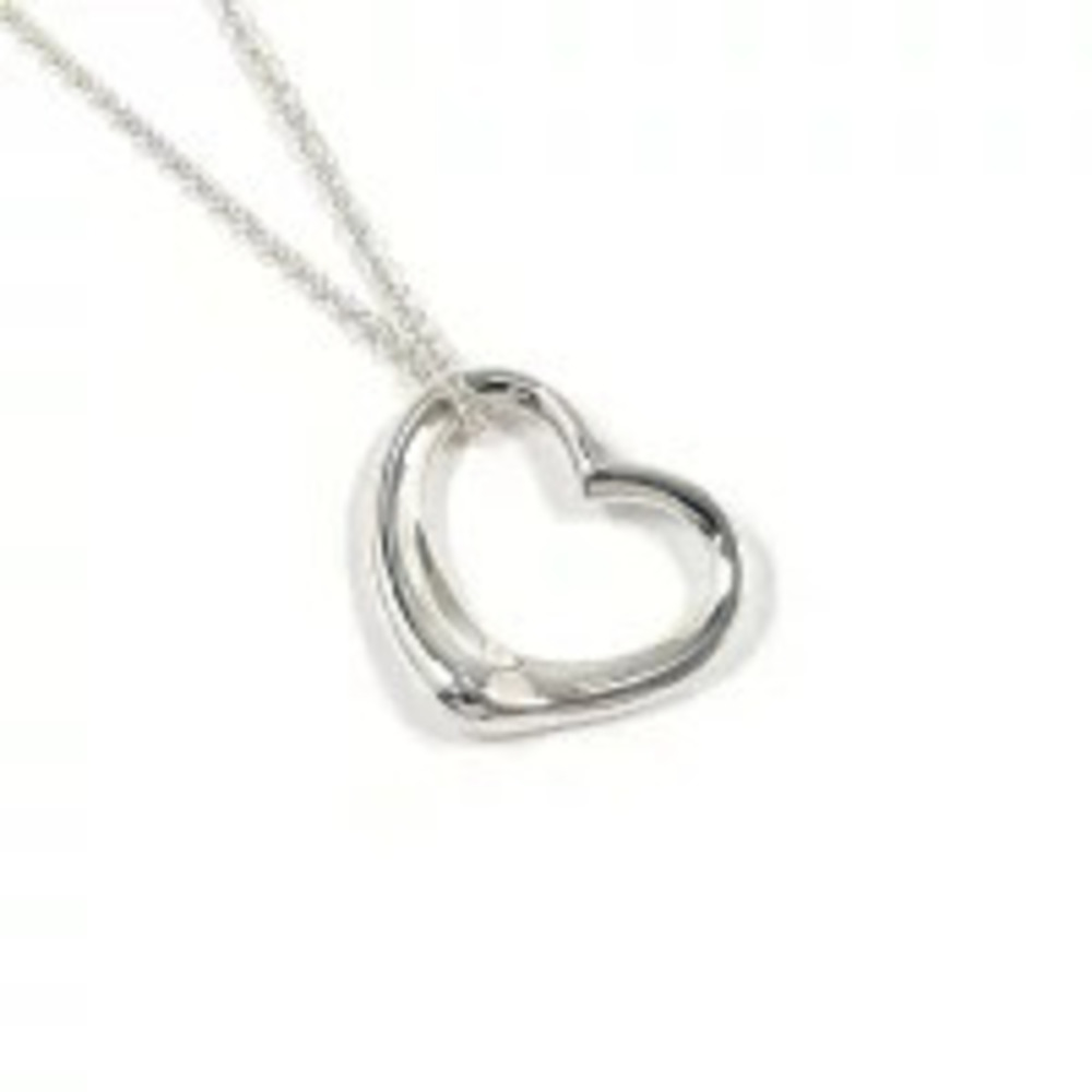 Tiffany Co Elsa Peretti Open Heart Necklace Yellow Gold